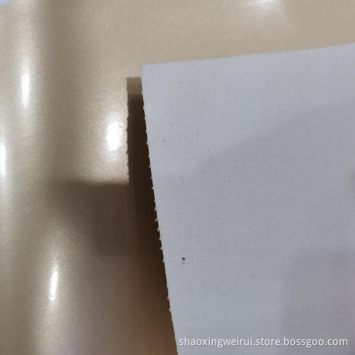 Pearlescent Mirror PU Leather With TC Backing